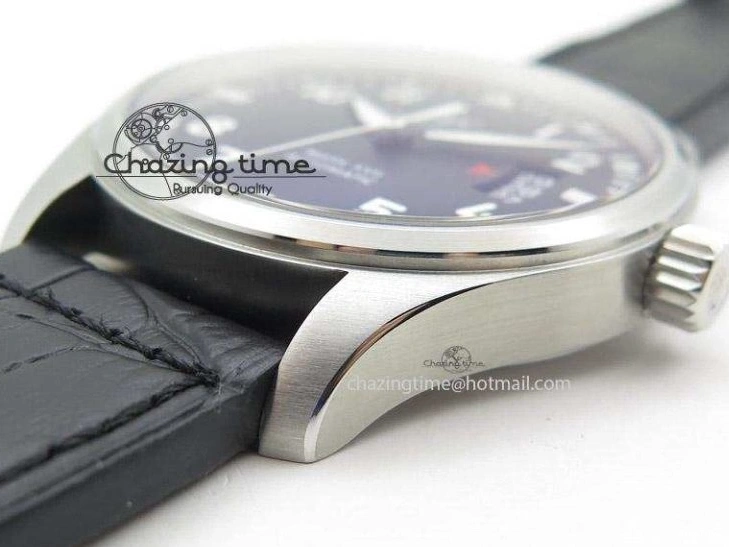 MIROTIME 0721 Mark XVII 1:1 MK Maker Best Edition SS Black Dial On Black Leather Strap A Sporty 7372